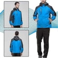 thumbnail image 4 of Windproof Rain Jacket Waterproof Hooded Casual Coats with Pockets for Outdoor Dating Walking, 4 of 5
