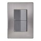 thumbnail image 1 of Placa Armada Inoxidable Con 2 Apagadores Escalera De 1.5 Modulos Igoto gris oscuro Igoto INOX, 1 of 3