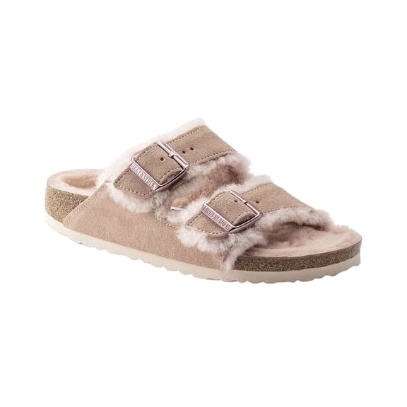 Birkenstock Arizona Shearling Suede Sandal, 37