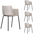 thumbnail image 1 of Set 4 Sillas Potenza Comedor, Jardin, Oficina, Plastico y Base Metalica Mundo In Potenza, 1 of 9