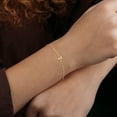 thumbnail image 3 of SZUL Women's 14K Solid Yellow Gold T Mini Initial Bracelet, 3 of 5