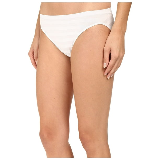 Jockey Women's Underwear Matte & Shine Seamfree Bikini, White, 6