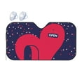 thumbnail image 1 of YFYANG Front Windshield Sun Shade, Red Heart Gate Foldable Car Visor for Cars, Trucks, SUVs, Medium, 1 of 9