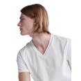 thumbnail image 4 of Calvin Klein Men's Cotton Classics 3 Pack V-Neck T-Shirt White Size Small, 4 of 5