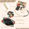 thumbnail image 3 of FORMRS Women Crossbody Purse with Chain Strap Vegan Leather Shoulder Handbag, White Striped Lemon, 3 of 7