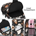 thumbnail image 4 of Sling Backpack,Halloween Ghosts and Spooky Elements Sling Bag with Water Bottle Holder,Waterproof Sling Bag for Men/Women with Headphone Jack for Hiking,Travel, 4 of 6