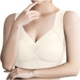 thumbnail image 3 of DDAPJ pyju Sports Bras for Women No Underwire High Support Breathable Cool Lift Up Bras Comfort Mesh Bras Underwear Limited Time Sales 2025 Beige XXXL, 3 of 6