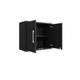 thumbnail image 5 of Manhattan Comfort Eiffel 2-Piece Storage Garage Set in Matte Black, 5 of 17