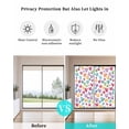 thumbnail image 4 of Window Privacy Film Colorful Love Heart Stained Glass Window Film Decorative Sun Block Window Cover Modern Art Teal Purple Red Window Clings Static Adhesive Sticker for Bathroom 35.4"x78.7", 4 of 7