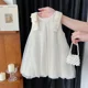 thumbnail image 3 of 2024 nuevo vestido elegante de verano para niñas sin mangas vestido de malla con lentejuelas falda de princesa ropa de moda para niños, 3 of 5