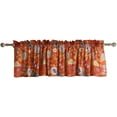 thumbnail image 2 of Global Trends Amanda Contemporary Floral Print Window Valance, Spice, 84 W x 19 L inches, 2 of 6