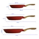 thumbnail image 2 of Set de Sartenes RD Royal Cook Rojo Granito 3 pzs 20 24 y 28 cm, 2 of 5