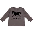 thumbnail image 3 of Inktastic Horse for Girls Girls Long Sleeve Toddler T-Shirt, 3 of 5