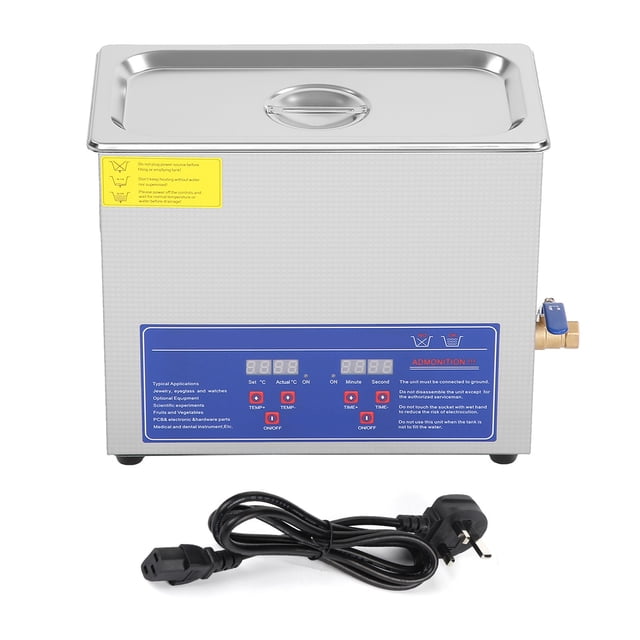 Limpiador Ultrasónico Digital Ultrasónico, Temporizador De Baño, Limpieza De Tanque Inoxidable, 6L, Ultrasónico