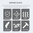 thumbnail image 3 of KONTONTY 4Pcs Stainless Steel Mending Plates for Cabinets Anti Rust Classic Finish, 3 of 7