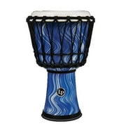LP World Rope-Tuned Circle Djembe, 7 in. Blue Marble
