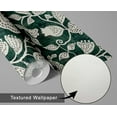 thumbnail image 6 of S4Sassy Floral Vine Wallpaper - Green Wall Covering, 25" x 120" Self-Adhesive Textured Vinyl Walls Paper, Wallwrap, Easy DIY Wall Covering For Boho aesthetic wall decor, Living Room, Living Spaces, 6 of 9