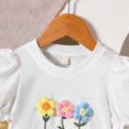 thumbnail image 5 of Toddler Baby Girl Summer Outfits 2 Piece Short Sleeve Tee Top + Elastic Shorts Super Soft Cotton Clothing Sets Kaprioy Toddler Girl Clothes 2T 3T 4T 5T 6T 7T, 5 of 6
