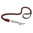 thumbnail image 3 of Tachiuwa Leather Dog Leash Eight Strands Of Cowhide Spring Traction Rope Brown S, 3 of 9