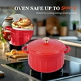 thumbnail image 4 of Clearance Sales Today Deals Prime Stainless Steel Ramen Bowl with Lid Capacity Noodle Soup Bowl for Kitchen and Easy to Clean for Home Restaurant and Banquet Use | Red, 4 of 6