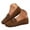 Brown, variant on Women's Comfortable Leather Loafers Slip On Driving Mocs Walking Shoes Business Casual Dress Shoes Work Flats Gold Size 7