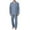 Z11-Blue, variant on Mens Sleepwear Fashion Leisure Soft Comfortable Solid Color Lapel Long Sleeve Button Down Shirt Pants Two Piece Set Cozy Plaid Pajama Set Men Light Blue Xl