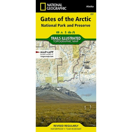 National Geographic Trails Illustrated M Gates of the Arctic National Park and Preserve Map, Book 257, (Paperback)