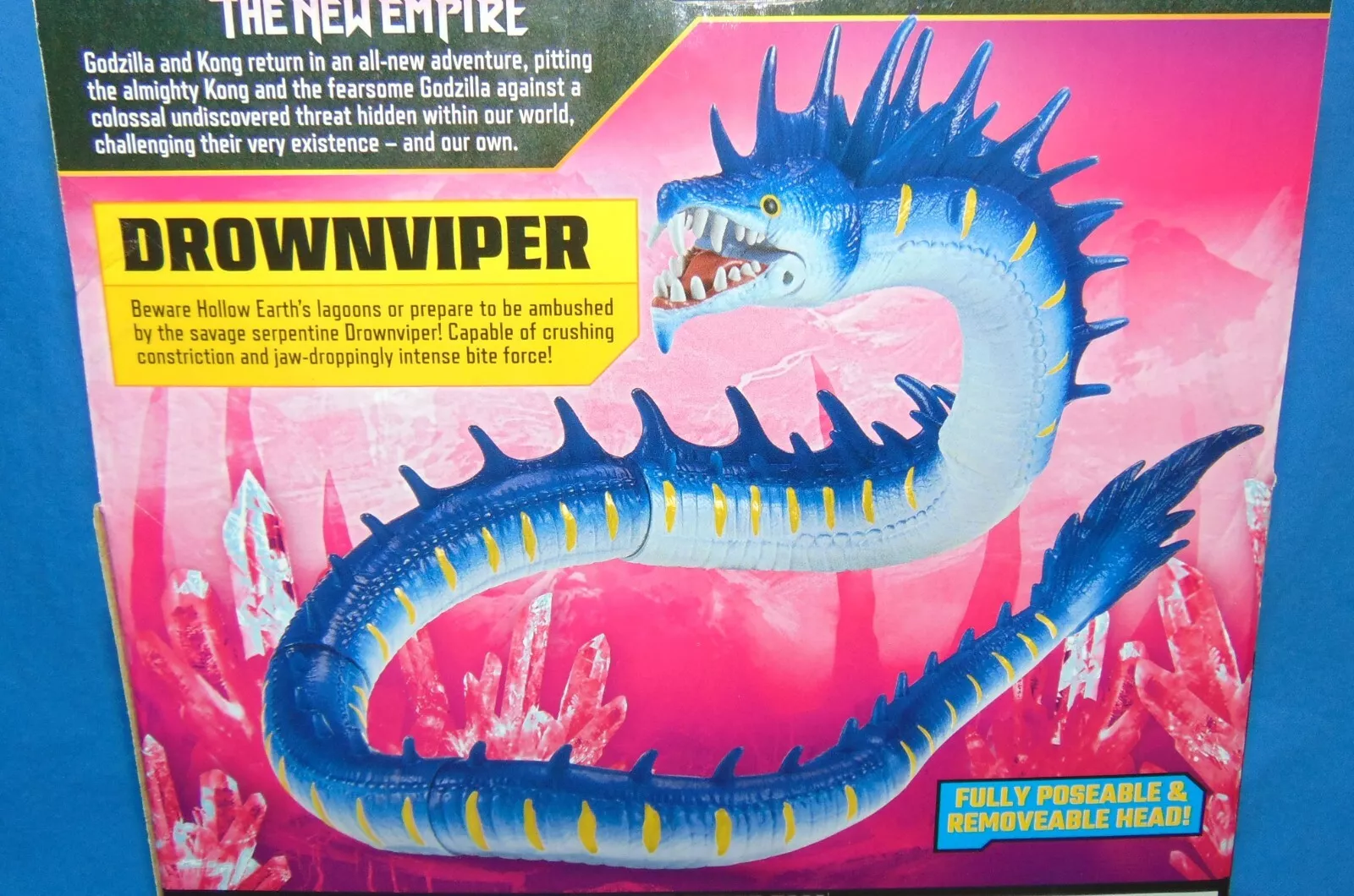 Godzilla x King Kong DROWNVIPER with Removable Head *NEW* 6" 2024 NEW EMPIRE
