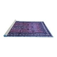 thumbnail image 2 of Ahgly Company Machine Washable Indoor Rectangle Persian Blue Traditional Area Rugs, 5' x 8', 2 of 4