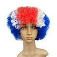 Flags Of European Cup Countries National Flag Short Curly Wig 2024 Men