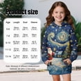 thumbnail image 7 of Psesaysky Girls Hoodies Christmas Santa Starry Night Print Pullover Hooded Sweatshirts Kids Warm Casual Hoodie Dress Outfits Fall Winter Clothes for 13-14 Years, 7 of 7