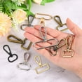 thumbnail image 5 of Uxcell 15Pack Swivel Clasps, 0.98" Oval Ring Lobster Clasp Claw Push Gate Snap Hooks, Gray Black, 5 of 6