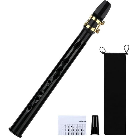 Pocket Saxophone Kit Mini Sax Portable Woodwind Instrument with Lid, Mouthpiece, Carrying Bag, Fingering Charts