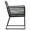 thumbnail image 3 of vidaXL Chaises de Jardin 2 Pcs Noir PVC Rotin, 3 of 5