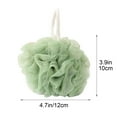 thumbnail image 3 of SHIMELE Loofah Bath Sponge Scrubber, Mesh Shower Loofah Sponge, with Lanyard, Green, 3 of 9
