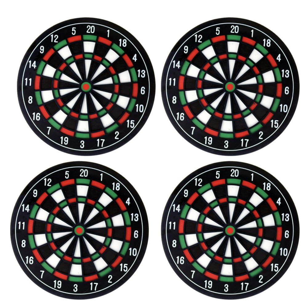 Jocestyle 4pcs/set Kitchen Utensils Dart board Styled Coaster Mini Dart