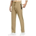 thumbnail image 1 of Pantalon Homme Séchage Rapide Extérieur - Pantalon en Soie Glacée Extensible et Respirant - Design Multipoche pour Randonnée/cyclisme - Confort Toutes Saisons, 1 of 8