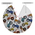 thumbnail image 2 of Yiaed Color Tractor Print Christmas Tree Skirt , Tree SkirtsTree Mat for Christmas Winter Holiday Indoor Decorations-30", 2 of 7