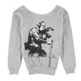 thumbnail image 5 of Elevenparis Womens Man Holding Flower Sweatshirt, Grey, Medium, 5 of 5