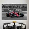 thumbnail image 1 of Grand Art Mural avec Charles Leclerc en Course Ferrari sur Toile pour Décoration Intérieure Moderne Inspiration, 1 of 1