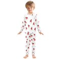 thumbnail image 6 of FORMRS Long Sleeve Top and Pants Pajama Set for Niños 2-Piece Sleepwear, Sizes 18M-8Y, Cute Santa Hats Pattern, 6 of 6