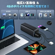 PADJYYUSZ Portable Power Bank with 100W AC Outlet, 27000mAh, 65W PD fast charging, Travel Portable Battery