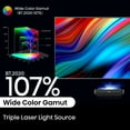 thumbnail image 4 of Hisense L9H TriChroma 4K Ultra Short Throw Laser TV Projector with 100" Ambient Light Rejecting Screen, Dolby Vision, Dolby Atmos, & Google TV, 4 of 22