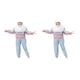 thumbnail image 4 of Qarigey De ropa deportiva para niña, abrigo, chaqueta, moda, cremallera, ropa a rayas, chándales informales para adolescente de otoño Type1 NO1, 4 of 6