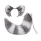 thumbnail image 1 of Cats Ears Hair Hoop Long Tail Cosplay Headpiece Accesorios para el cabello Dress up Decor Headwear para fiestas temáticas de animales Performance Gris Fernando Traje de juego de cosplay, 1 of 8