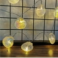 thumbnail image 4 of 20FT 40LED Seashell String Lights, Battery Powered Summer Beach Ambience Fairy Lights, For Home, Bedroom, Party, Festival, Wedding, Outdoor Decor, 4 of 11
