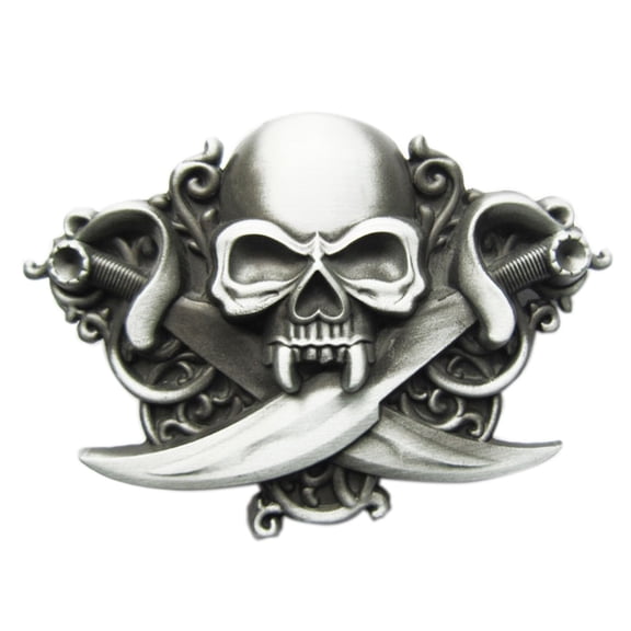 Vintage Style Cross Emo Skull Biker Rider Belt Buckle Gurtelschnalle
