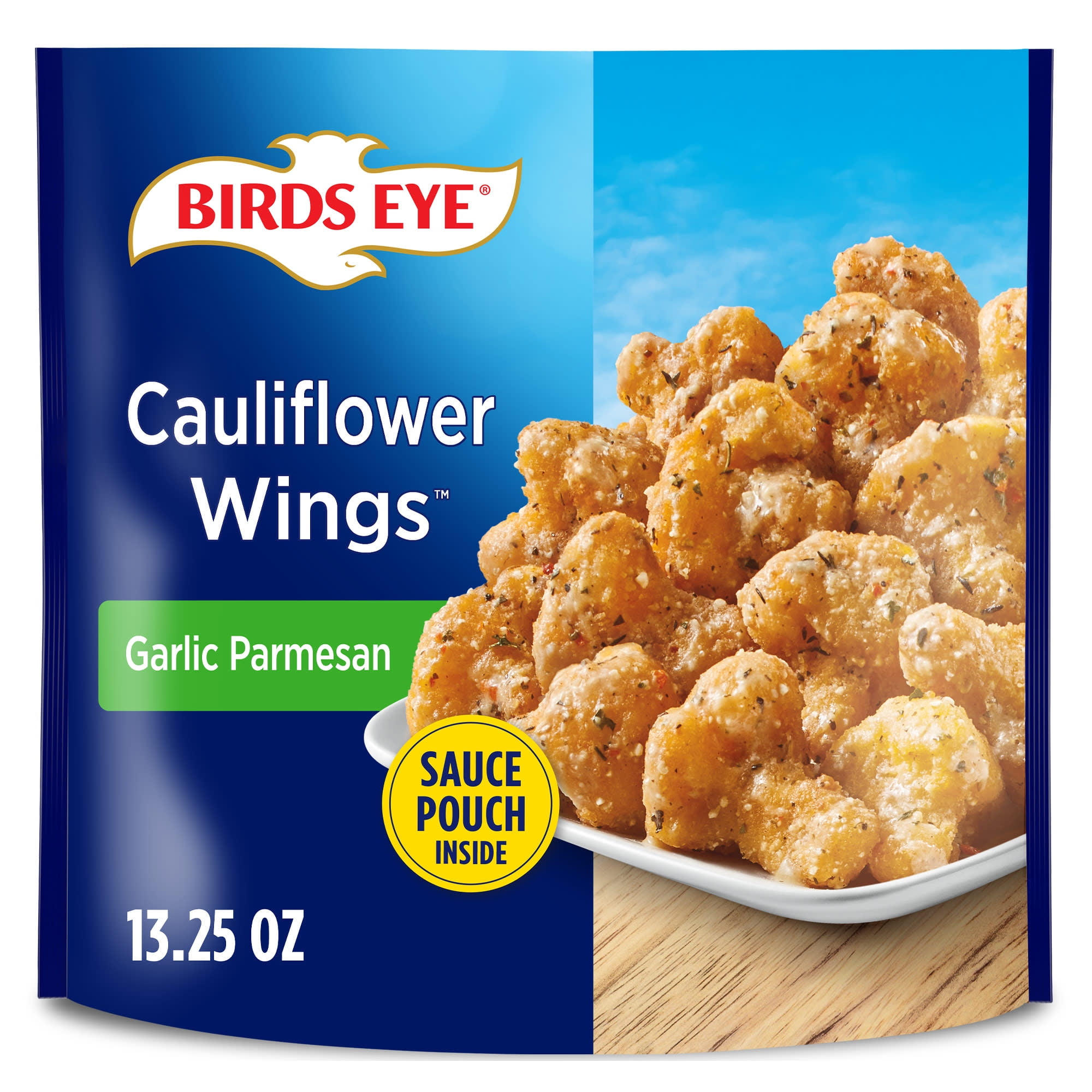 Birds Eye Garlic Parmesan Cauliflower Wings, Frozen Vegetables, 13.25 oz. Bag