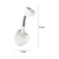 thumbnail image 3 of Adhesive Shower Head Holder No Drill Wall Mount Adjustable Height Angle Plastic Bathroom Bracket Universal Suction Cup Showerhead Mounting, 3 of 7
