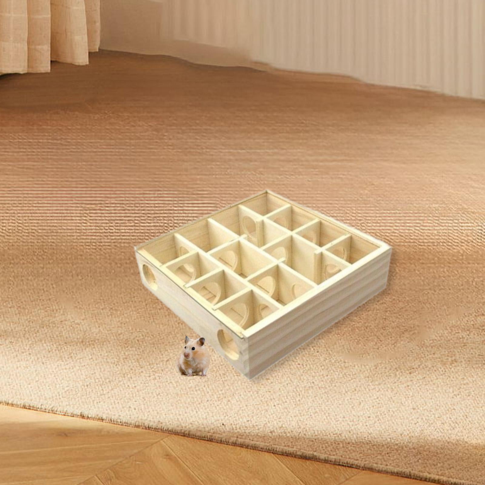 Serenable Maze Tunnel Toy Pet Habitats Sand Box Exploration Multi Chamber Hide Hamster House Playing Hideaway Hut Interactive Playground